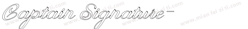 Captain Signature字体转换